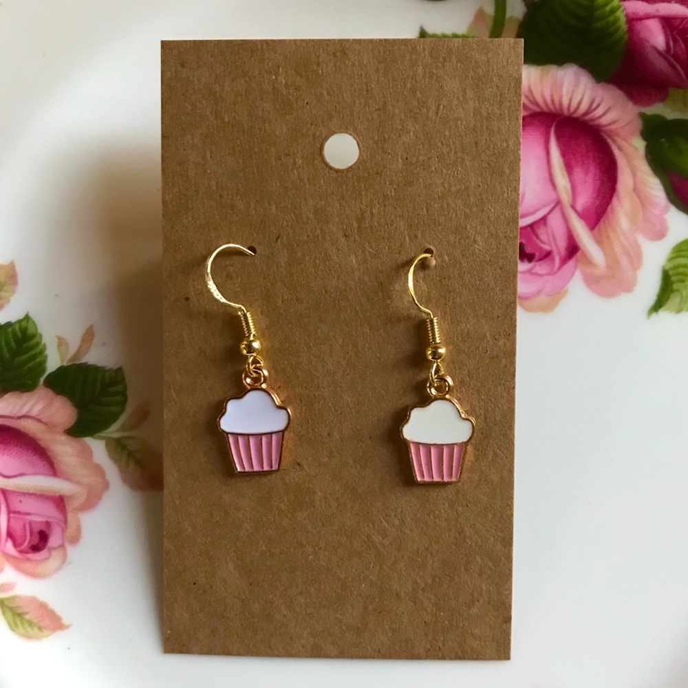 Cupcake earrings